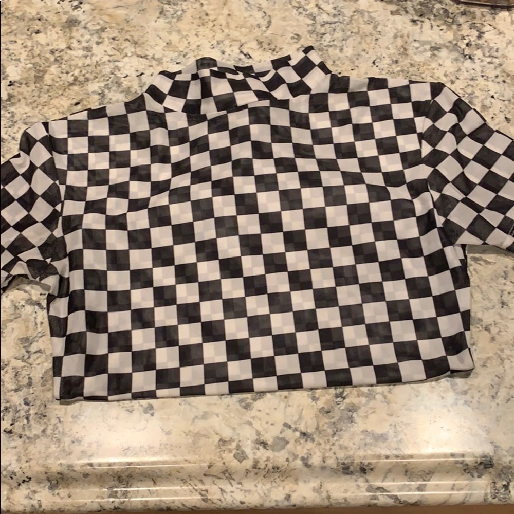 Forever 21 Checker Body Suit